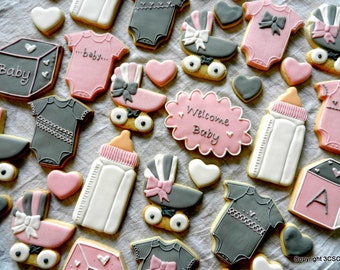 Baby Shower Cookies Etsy Baby Shower Cookies Etsy