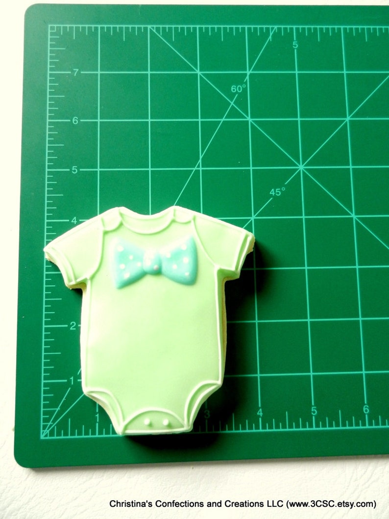 Bow Tie Romper or Baby Diaper Shirt Cookie Favors for Baby Etsy