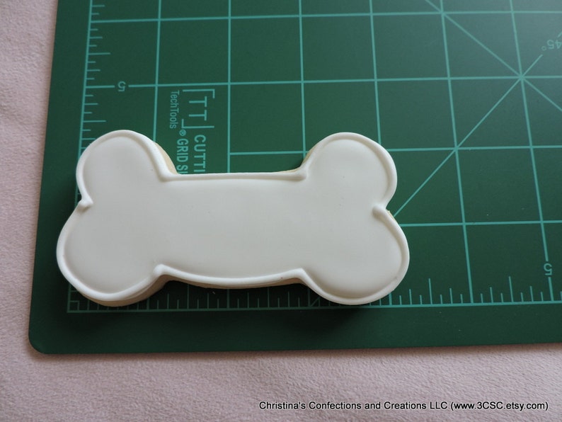 Dog Bone Shaped Hand Decorated Sugar Cookies 2371 Etsy