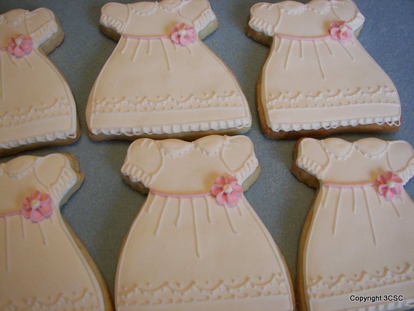 Baby Girl Dress Cookies for Baptism Communion Weddings Baby Etsy