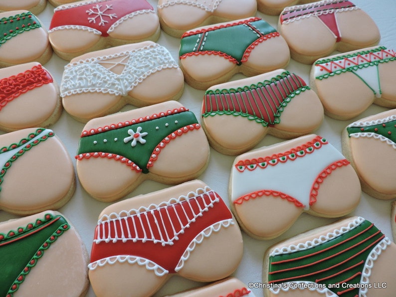 Christmas Booty Cookies Great Gift For That Special Someone Etsy