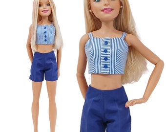 28 Inch Barbie Fashions - Summer Top & Shorts