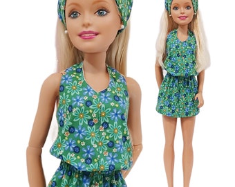 28 In Barbie Doll Sun Dress and Scarf