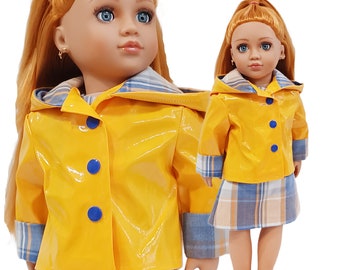 18 Inch Doll Rain Jacket & Dress for American Girl