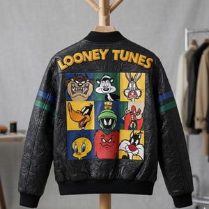 Looney Tune Leather Jacket - Etsy Canada