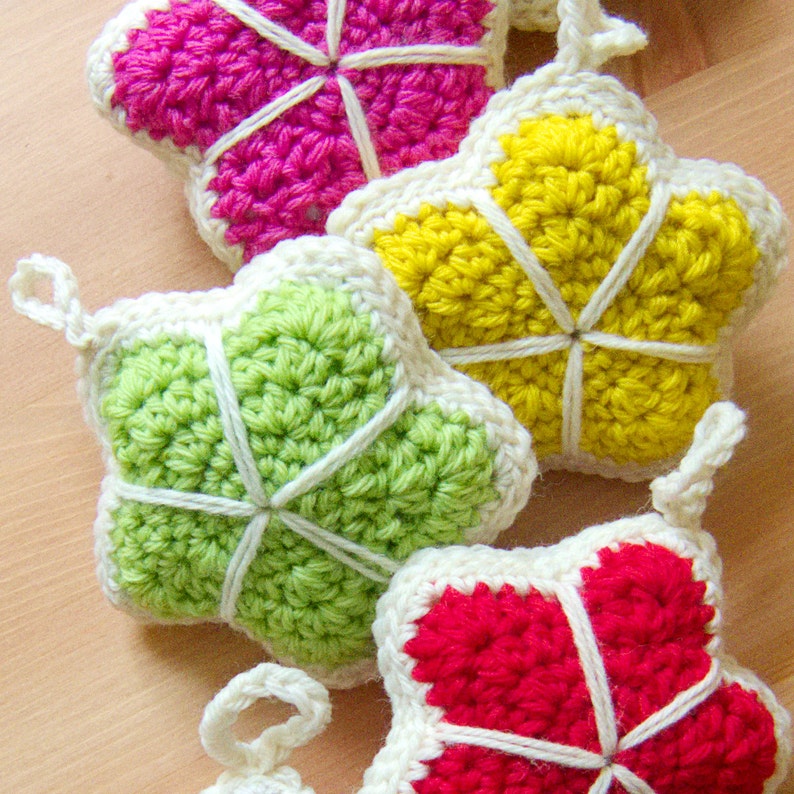 Crochet Star Pattern Stuffed Star Crochet Decoration Pattern PDF image 4