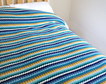 Ric Rac Crochet Blanket Pattern – Beginner Easy Afghan (PDF Pattern)