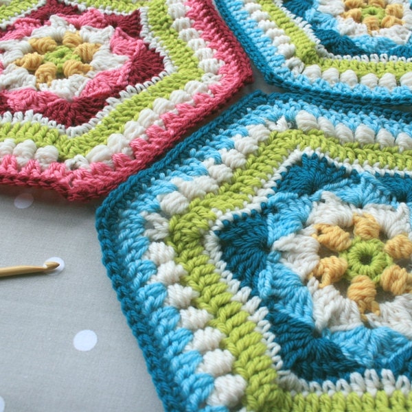 Learn To Crochet Granny Blanket Squares Book Teach Educate Cluster Cross  Hexagon 9781680220162