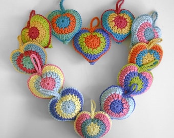 Crochet Heart Pattern - Stuffed Heart - PDF digital download