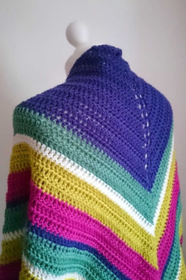 Easy Crochet Shawl Pattern Warmer Winter Shawl PDF Crochet - Etsy UK