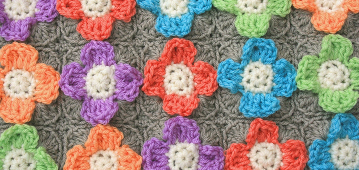 35 Crochet Blocks and Squares for Your Next Project 11 Mini Flower Block