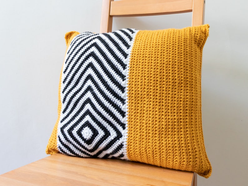 Crochet Cushion Pattern Sargasso Cushion PDF crochet pillow pattern image 4