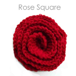 Crochet Square Pattern Rose Crochet Square PDF Instant Download image 2