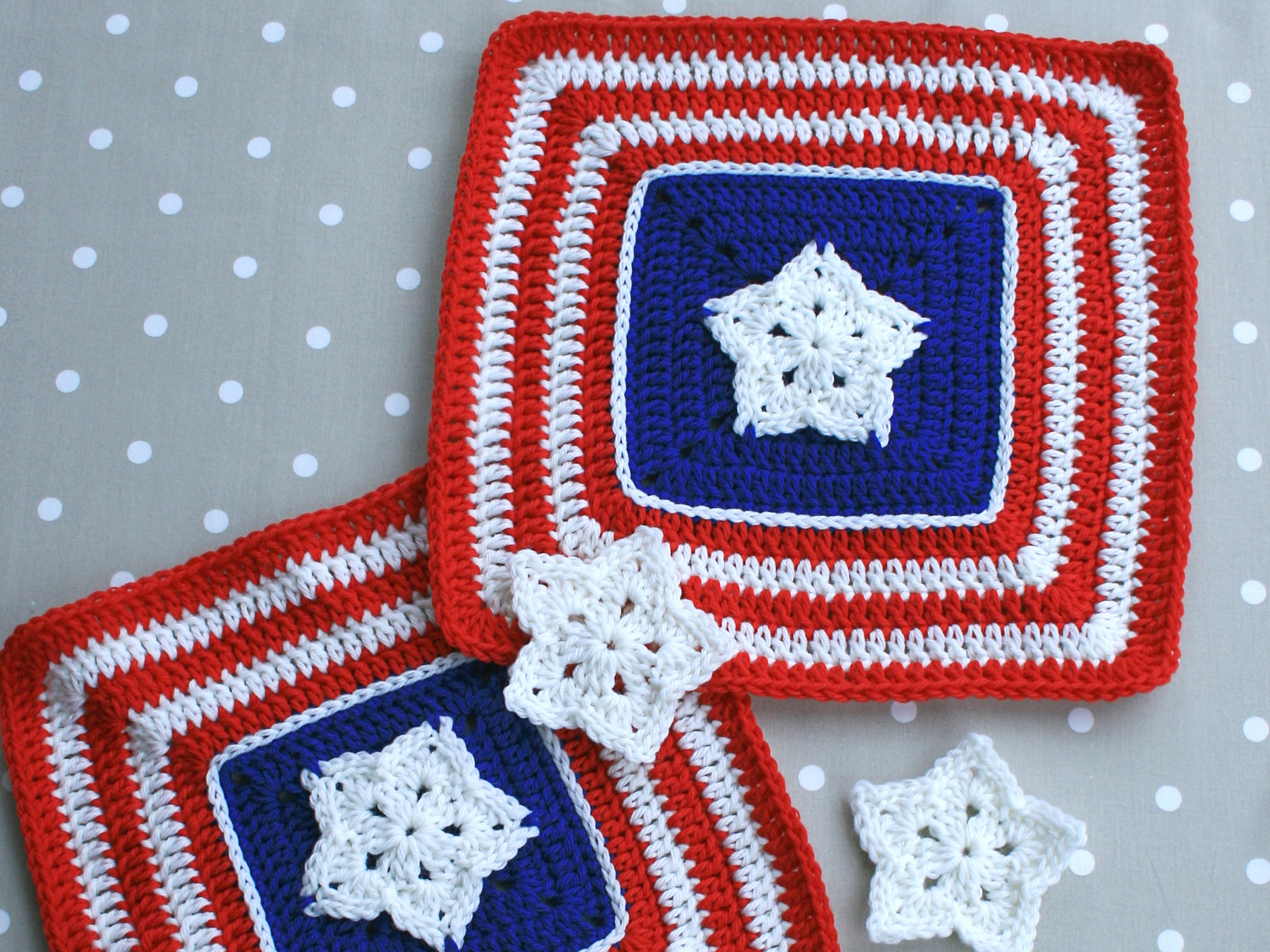American Star Crochet Square