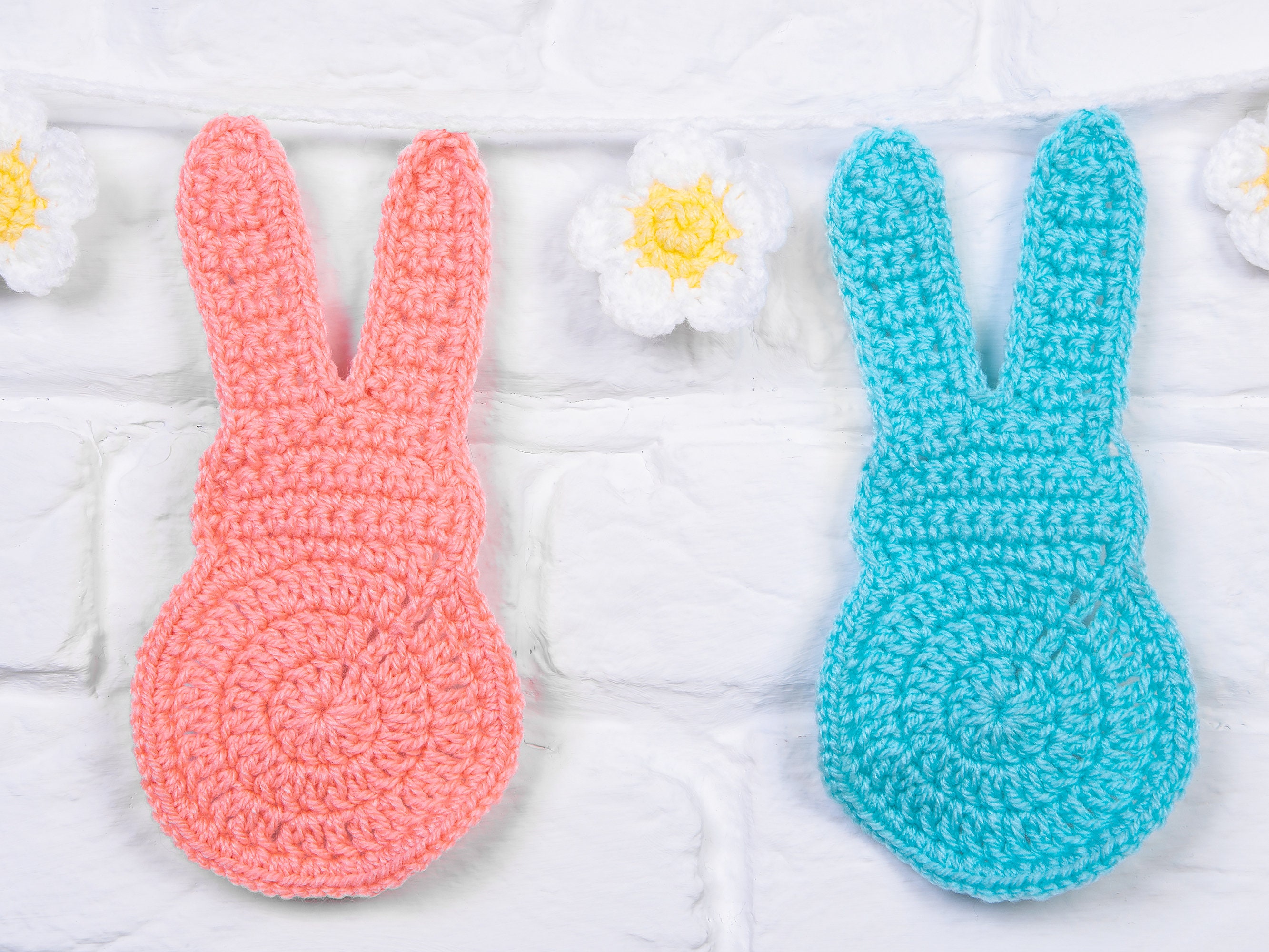 40 Easter Bunny Crochet Patterns for Spring Gifts, Baskets, and Home Decor 4 Crochet Bunting Pattern Easter Bunny Bunting