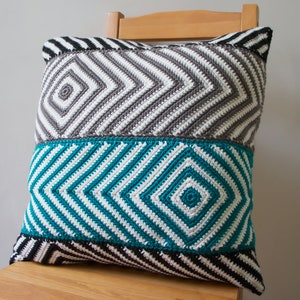 Crochet Cushion Pattern Balitc Cushion PDF crochet pillow pattern image 1