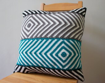Crochet Cushion Pattern - Balitc Cushion - PDF crochet pillow pattern