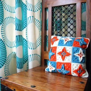 Crochet Cushion Pattern - Stella Cushion - PDF crochet pillow pattern