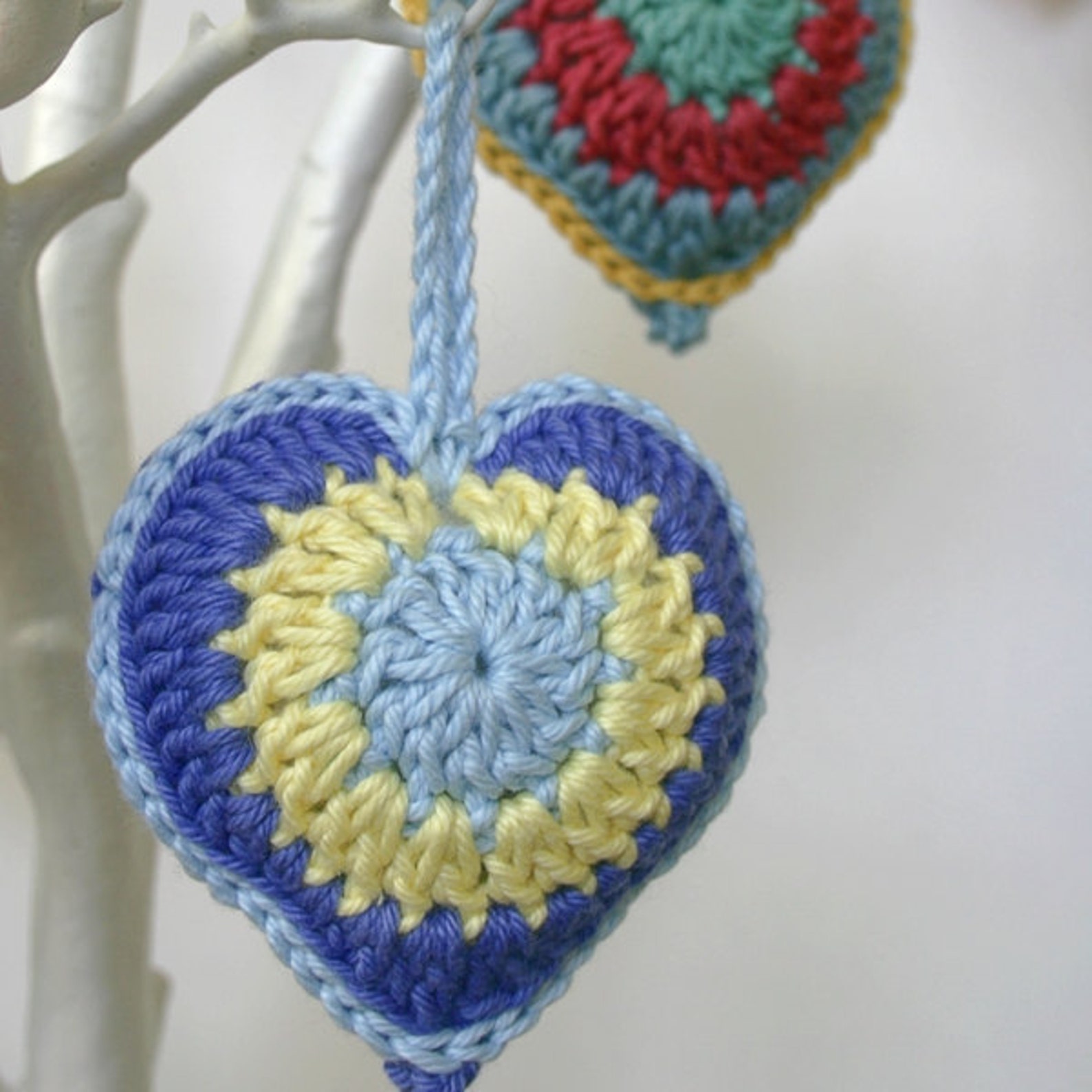 Crochet Heart Pattern Stuffed Heart PDF Digital Download Etsy UK