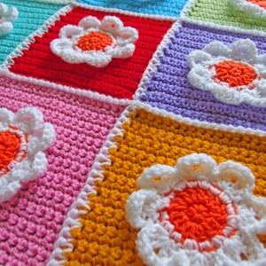 Crochet Blanket Pattern - Blooming Flowers! Baby Blanket - PDF Instant Download