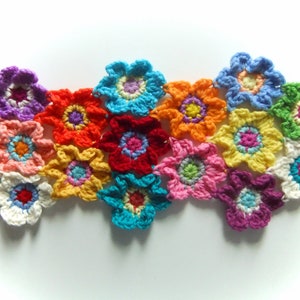 Crochet Scarf Pattern Bright Blooms Flower Scarf PDF crochet accessory pattern image 3