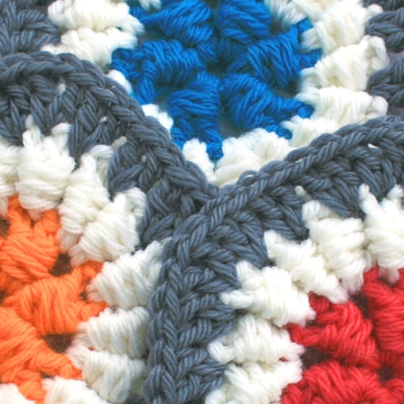 Crochet Pattern Slanting Cluster Hexagon Crochet Hexagon Etsy UK