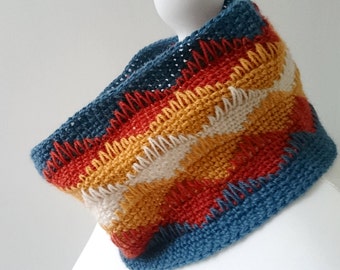 Easy Crochet Cowl Pattern – Pen y Fan Neckwarmer, 3 Sizes (PDF Pattern)