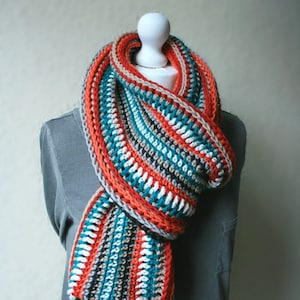 Crochet Scarf Pattern - Fox Lane Infinity Scarf - 3 sizes - PDF infinity scarf crochet pattern