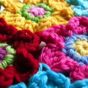 Crochet Scarf Pattern Bright Blooms Flower Scarf PDF crochet accessory pattern image 4