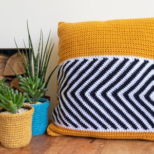 Crochet Cushion Pattern Sargasso Cushion PDF crochet pillow pattern image 3