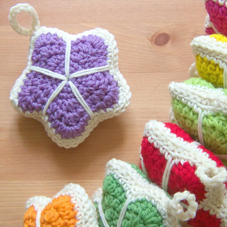 Crochet Star Pattern Stuffed Star Crochet Decoration Pattern PDF image 3