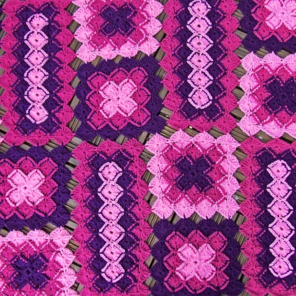 Crochet Blanket Pattern - Bavarian Lap Blanket / Afghan Crochet Pattern - PDF download