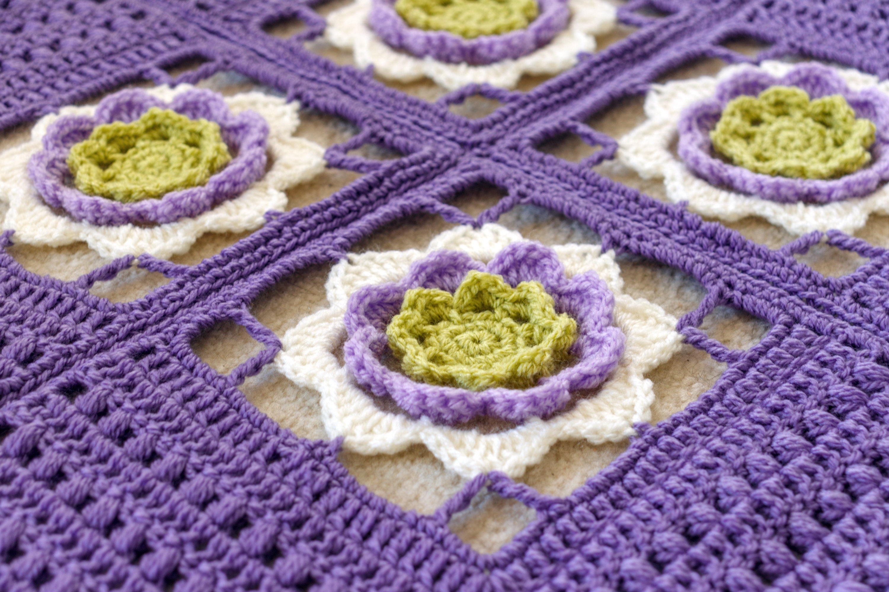 37 Irish Crochet Patterns: Traditional Motifs, Vintage Lace, and Modern Irish-Inspired... 15 Irish Rose Afghan Crochet Blanket