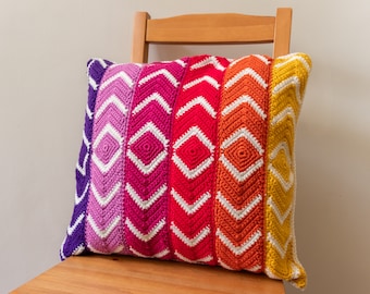 Crochet Cushion Pattern - Java Cushion - PDF crochet pillow pattern