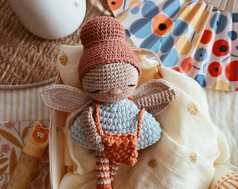 Tooth Fairy Amigurumi Crochet Pattern PDF – Aurora Fairy Doll – Nursery Decor – Digital Download (English, Portuguese and Spanish)