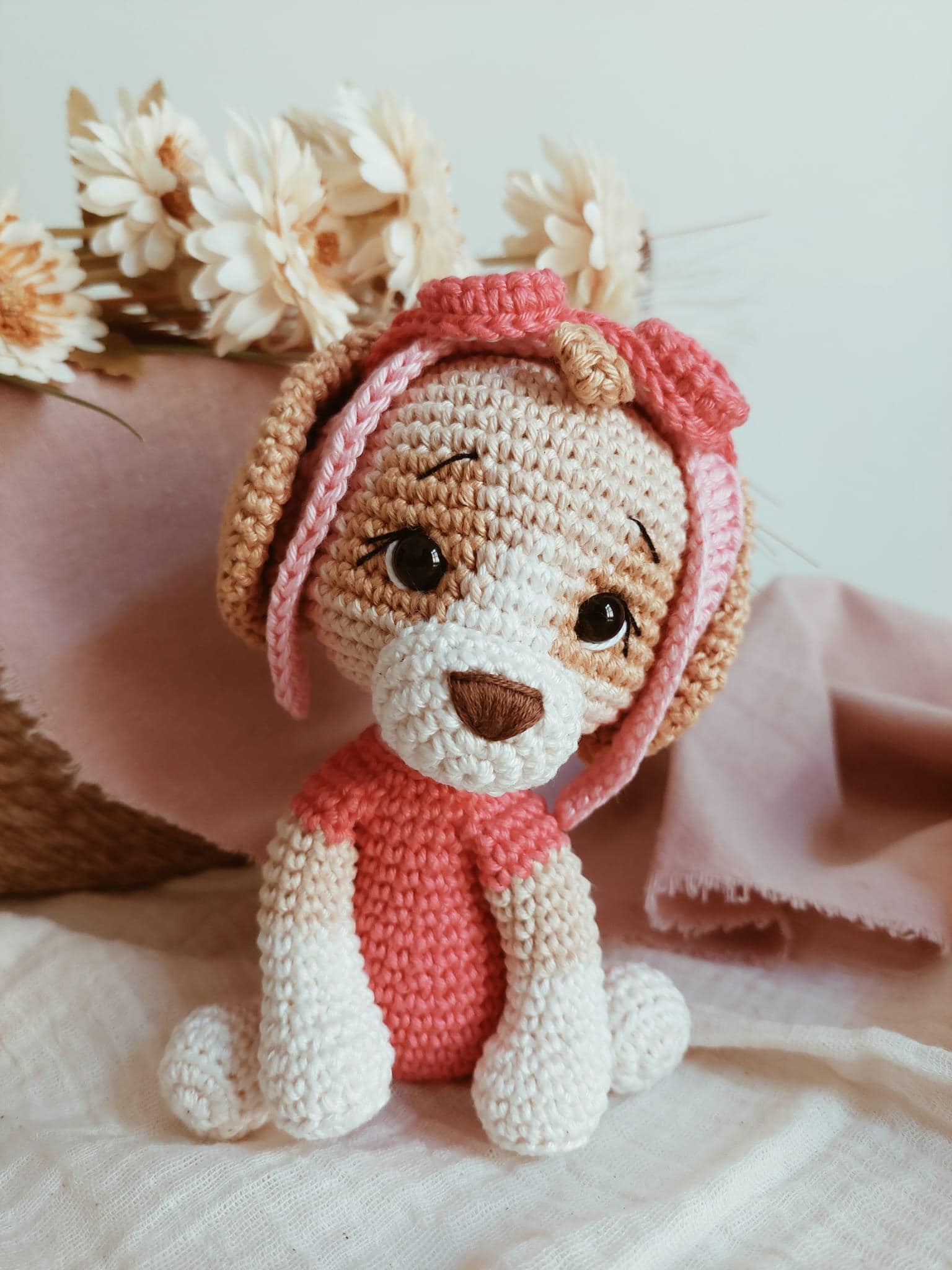 Puppy Amigurumi Crochet Pattern: Little Puppy Pilot