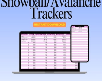 Debt Snowball & Avalanche Automated Excel Tracker