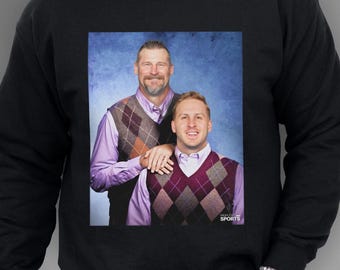 Jared Goff & Dan Campbell Sweater | Detroit Football Sweatshirt | Funny Football Shirt | Step Brothers Parody | Lions Fan Gift