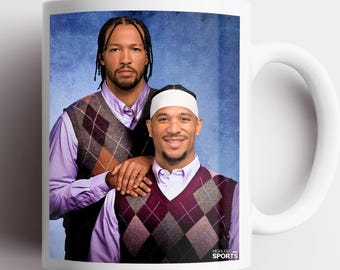 Jalen Brunson & Josh Hart Parody Mug, New York Knicks, Funny Basketball Gift