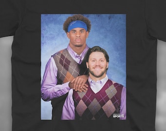 Keon Coleman & Josh Allen T Shirt | Buffalo Football Shirt | Funny Football Shirt | Step Brothers | Bills Football Shirt | Bills Gift