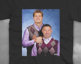 Drake Maye & Mike Vrabel Shirt | New England Football Shirt | Funny Football Shirt | Step Brothers | Patriots Football Shirt