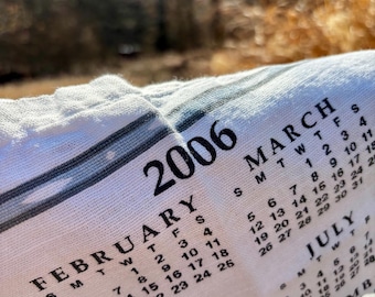 Upcycled Calendar Towel Bag-2006