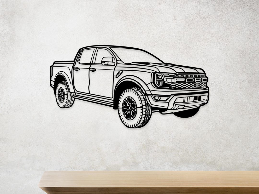 Ford Ranger Raptor Metal Wall Art : Off-road Truck Silhouette Decor - Etsy