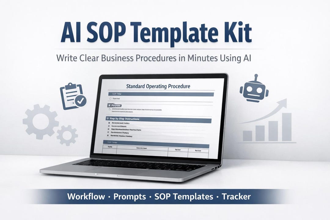 AI SOP Template Kit | Write Business Procedures Fast Using AI ...