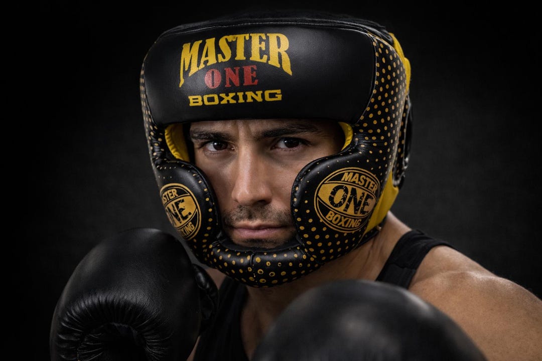 Master One Boxing Head Guard – Full Face Protective Boxing Headgear ...
