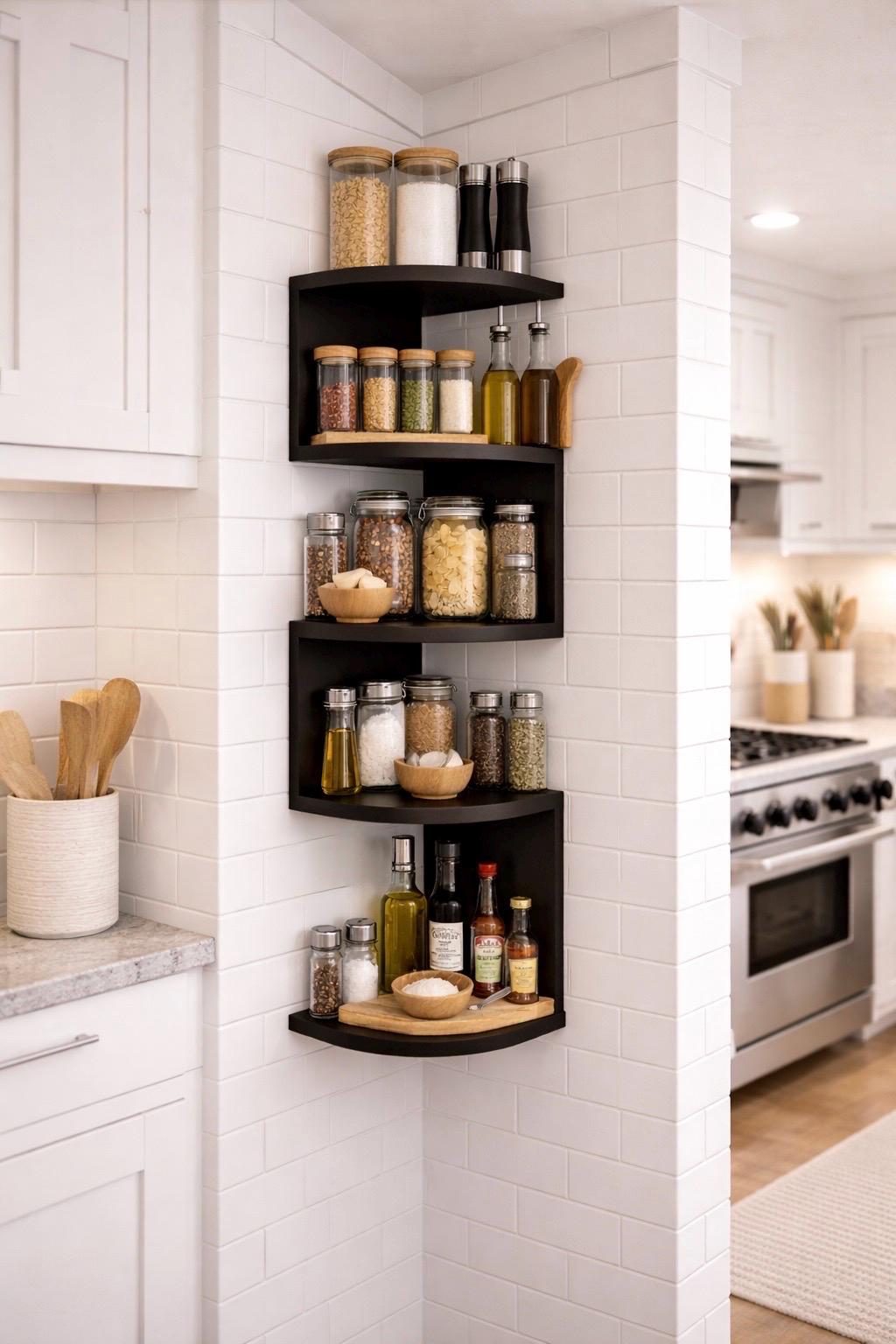 corner rack ポストモダン Zig Zag Corner Bookshelf - Etsy