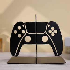 Sujetalibros con control de juego personalizado / Decoración de jugador grabada