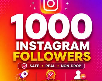1000 abonnés Instagram | Service de promotion des médias sociaux | Livraison instantanée | Croissance en toute sécurité