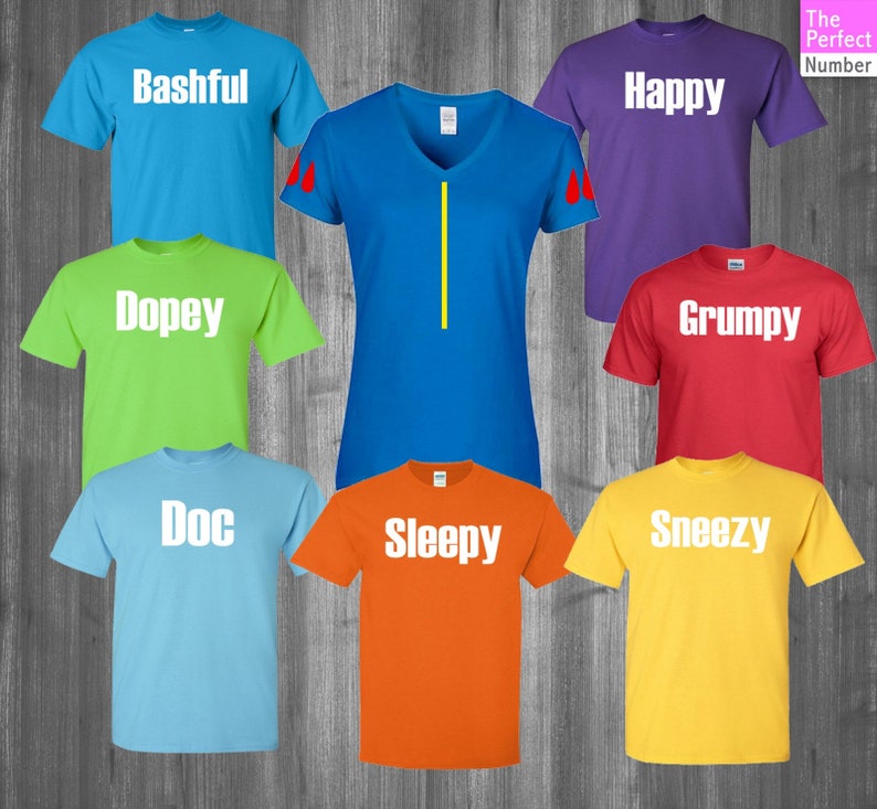 seven dwarfs t shirts