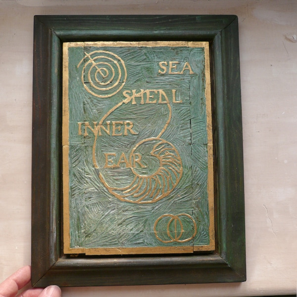 Sea Shell: Inner Ear. Relief Sculpture.